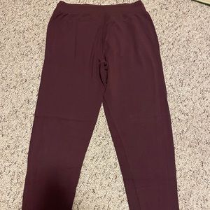 Athleta Post Om Jogger Burgundy